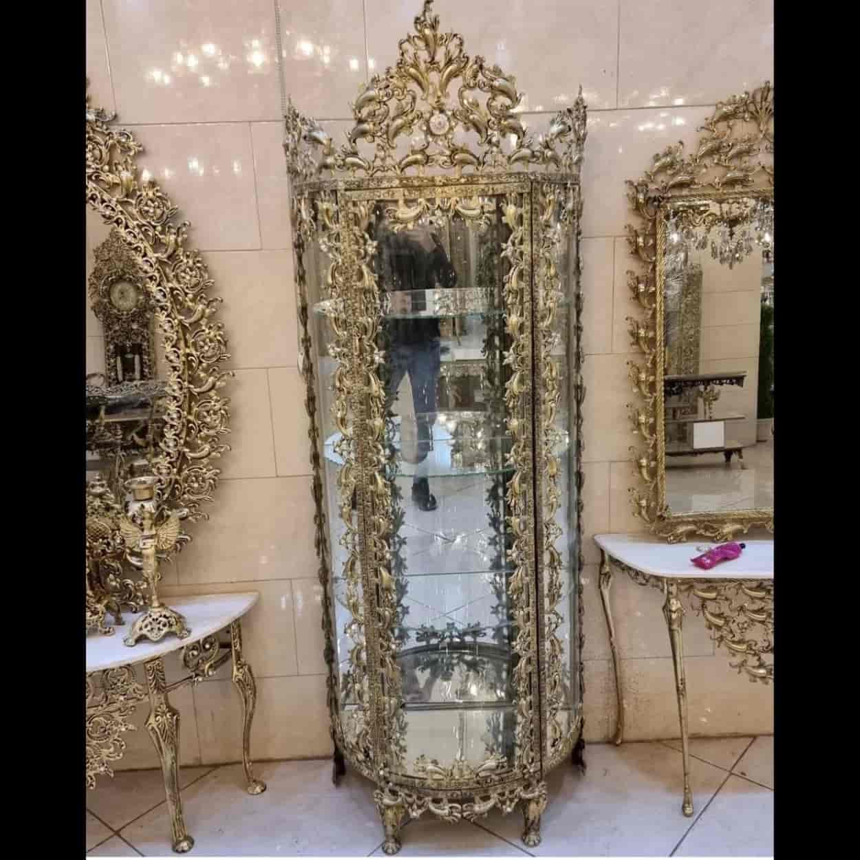 خزانة جانبية من الألومنيوم نصف دائرية